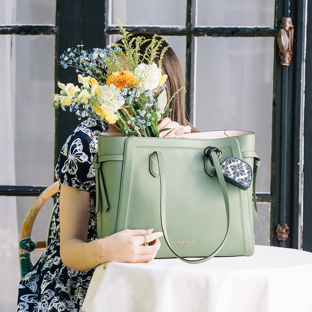 Kate spade discount green floral bag